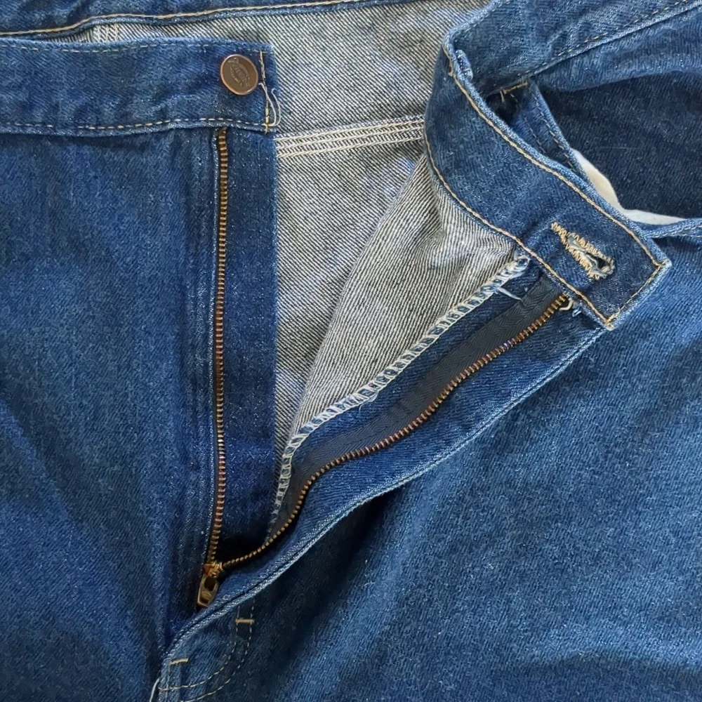 46x29 Dickies Blue Denim Jeans Casual Basic Quality Heavy Duty Carpenter